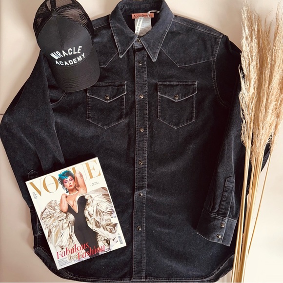 ACNE STUDIOS Black Karty Shirt - Picture 1 of 5